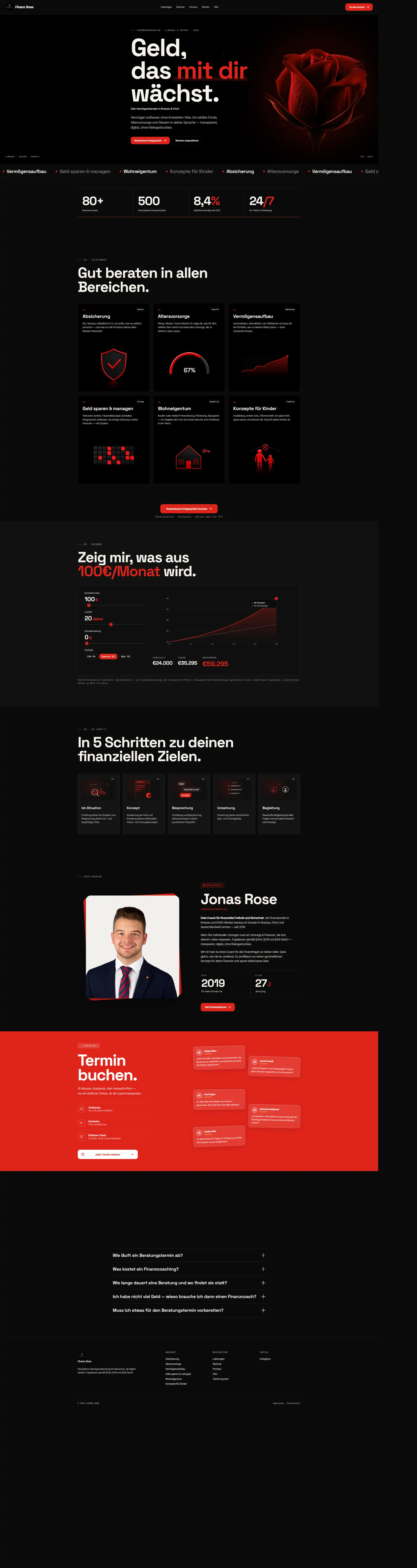 Screenshot Finanz-Rose